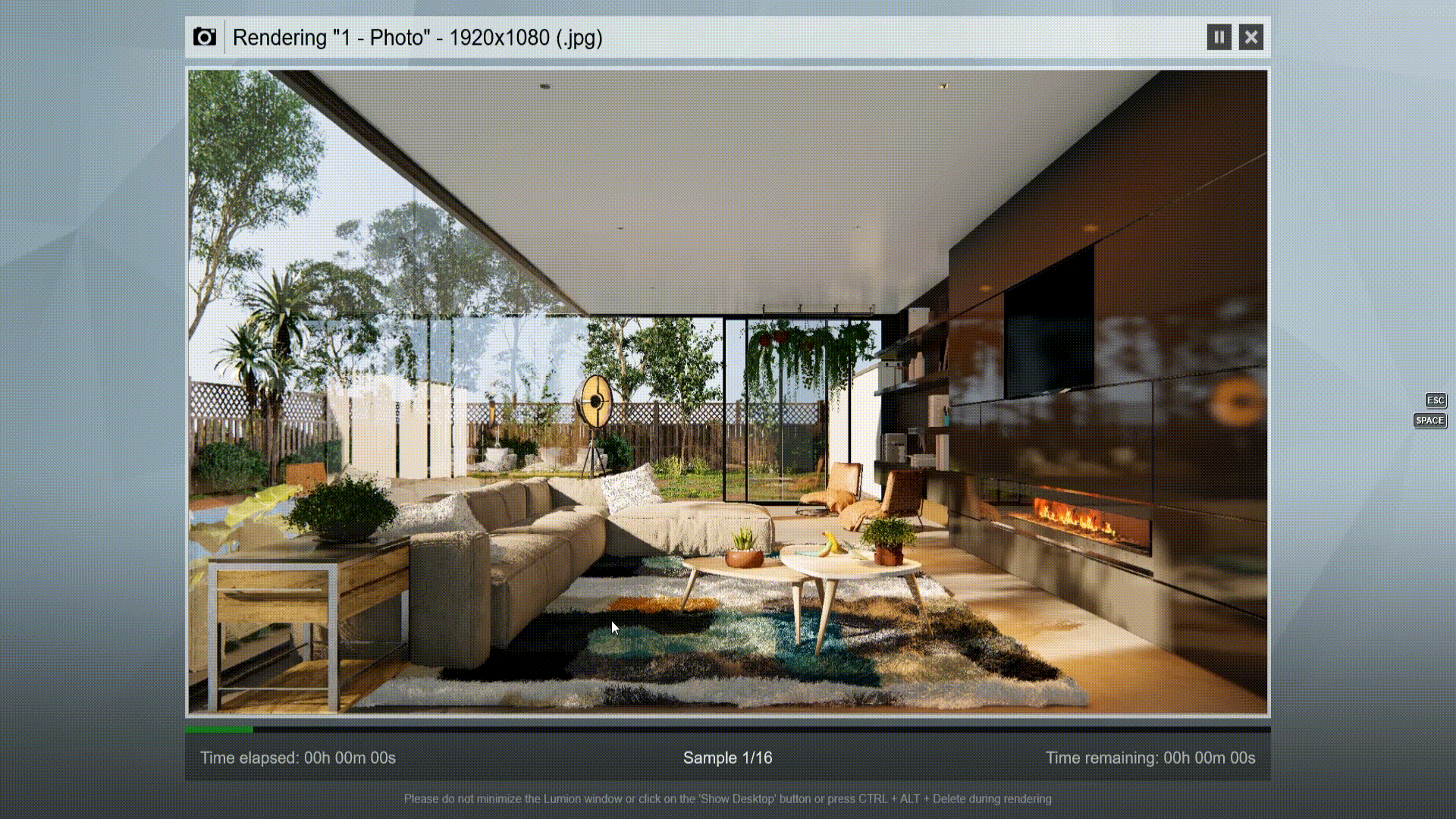 Real-time example of Lumion Rendering
