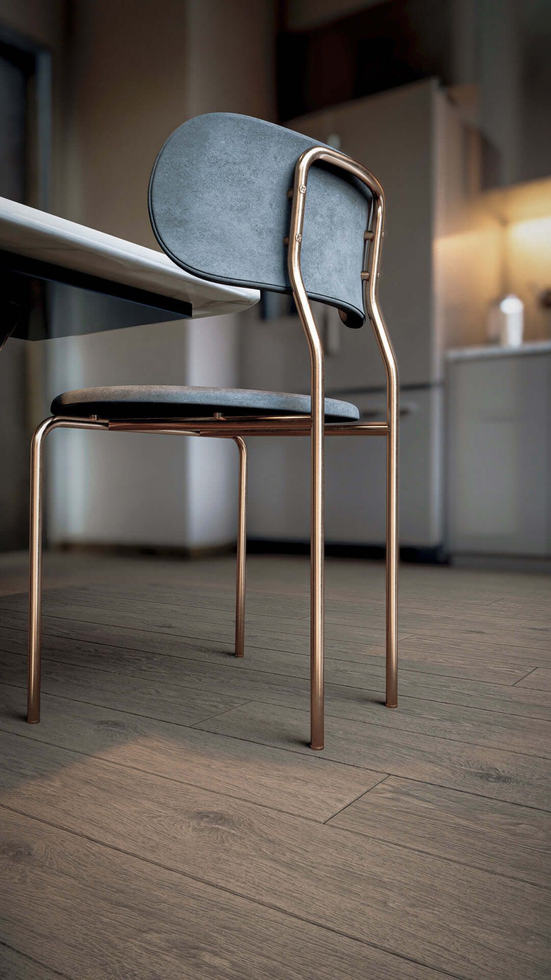 Chair on wooden floor, rendered in Lumion 11 by 3D Fernandes.