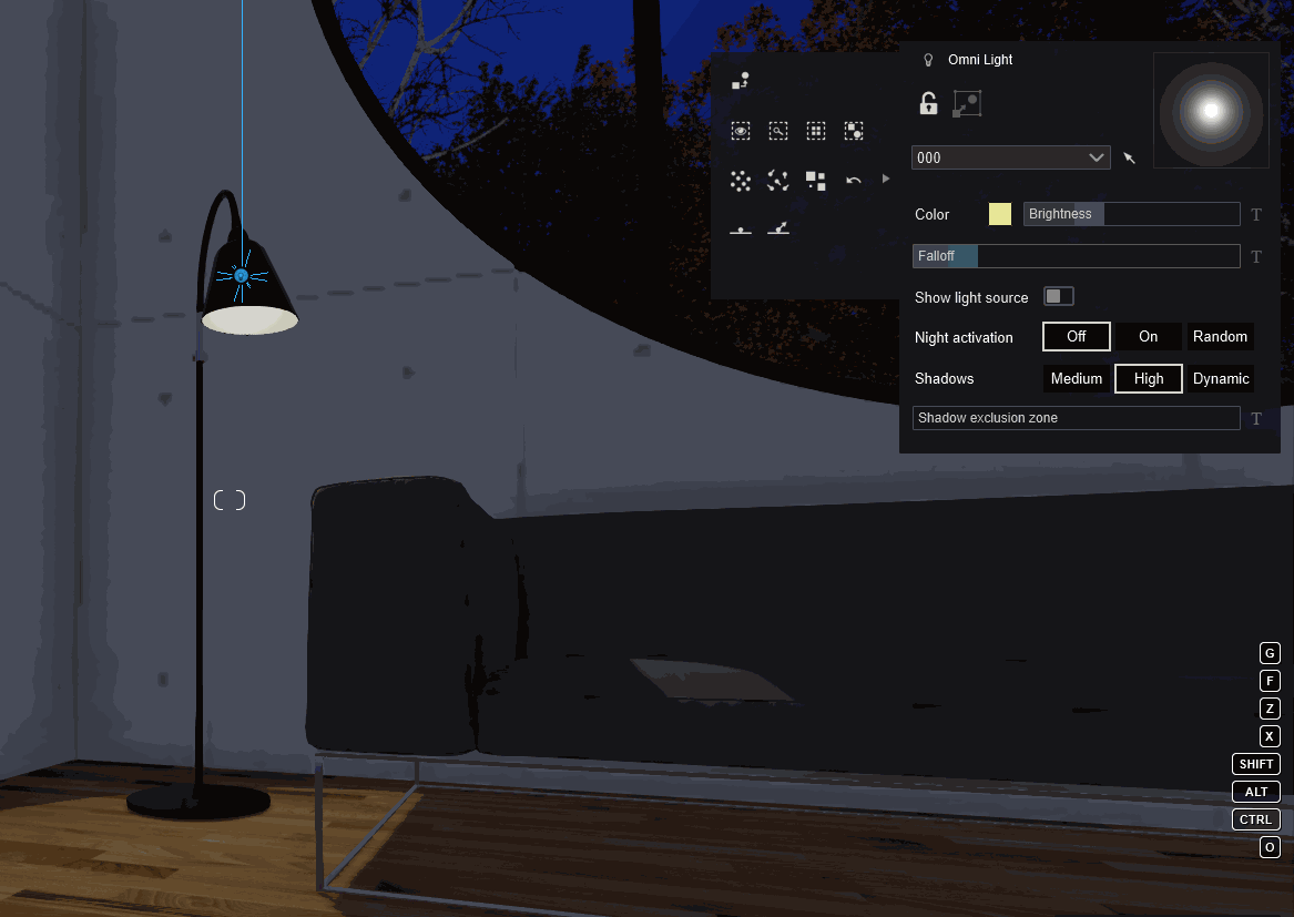 Shadows for Omni Lights in Lumion 11.3