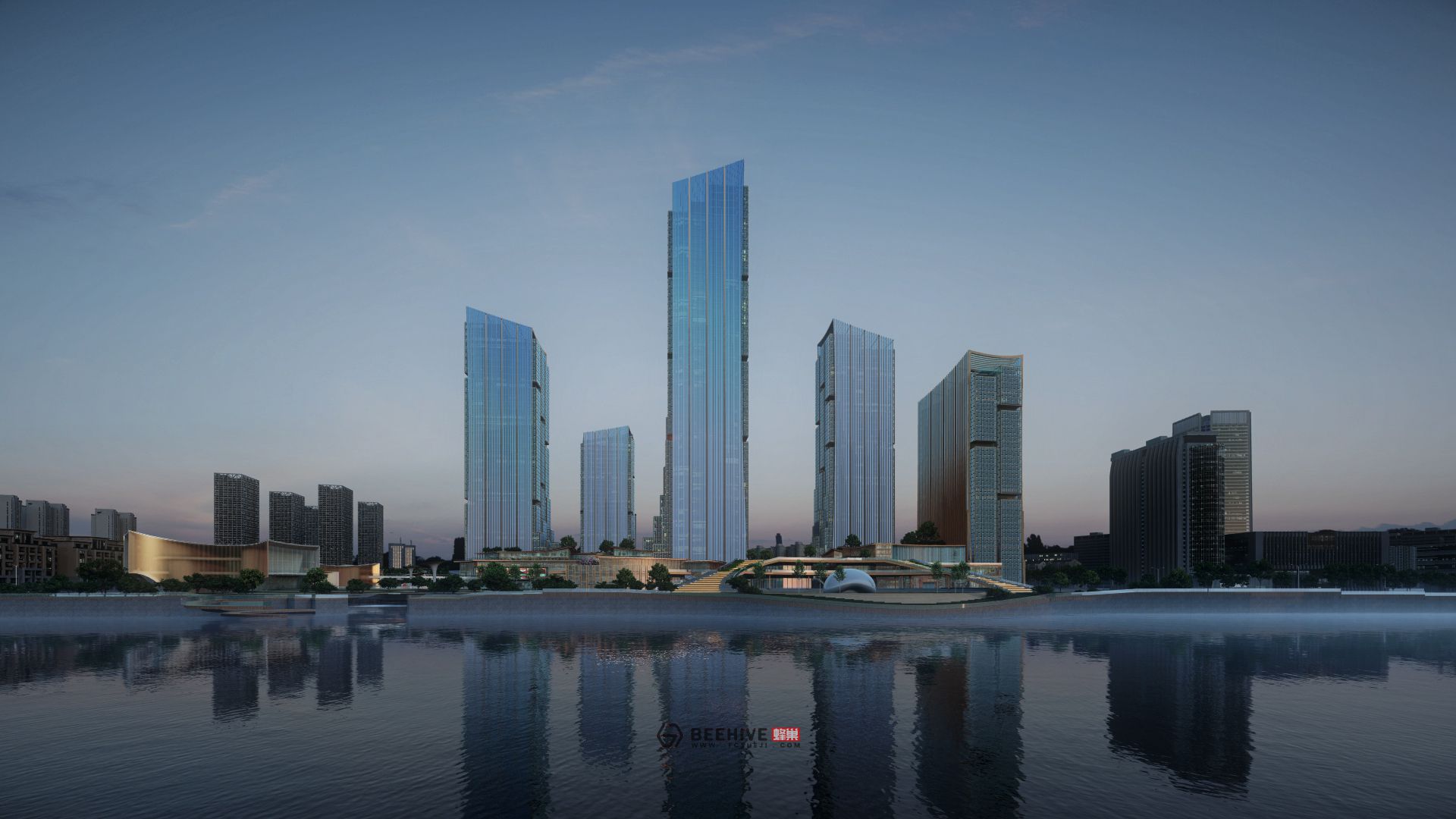 Hangzhou Fuyang Plot 73 Core Area Concept Design